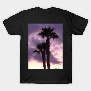 Palm Trees with violet sunset T-Shirt